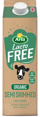Arla Lactofree Organic Semi Skimmed Milk Drink 1L