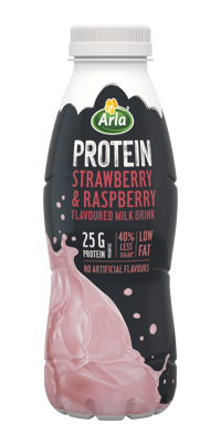 Arla Protein Strawberry & Raspberry flavoured milk 482ml